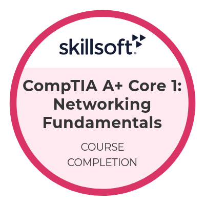 Skillsoft, CompTIA A+ Core 1: Networking Fundamentals